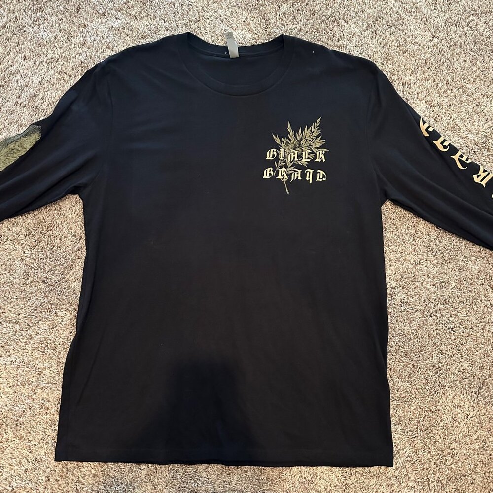 Black Braid Indigenous Black Metal Shirt